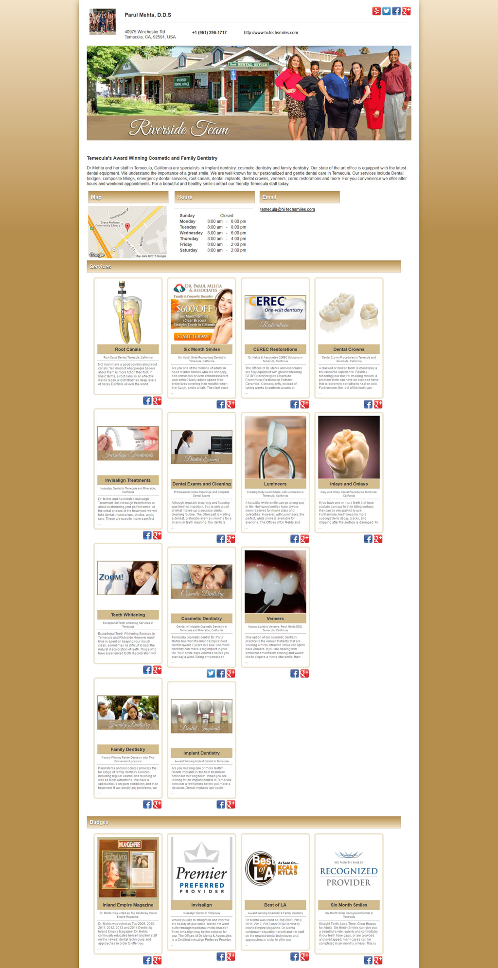 Dentist Directory Listing Temecula California